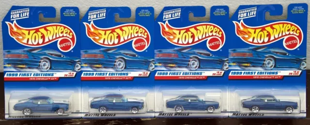 Hot Wheels 1999 First Editions 1970 Chevelle SS #4 of 26 Collector #915