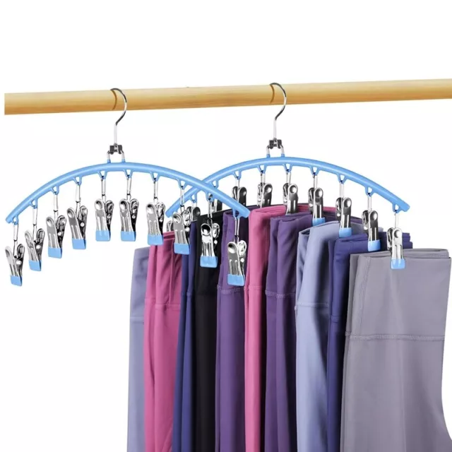 Swivelable Metal Pants Hangers for Closet, Space Saving Closet Organizer  I4F7