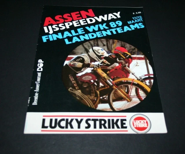 Assen - World Championship Team Racing Ice Speedway Programme 11&12/3/1989