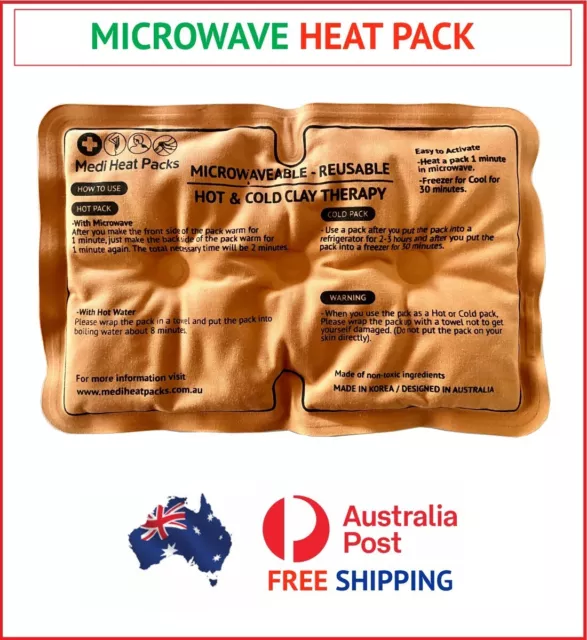 Microwave Heat Packs, Clay Mud Heat Pack, Reusable hot packs, Made in Korea,