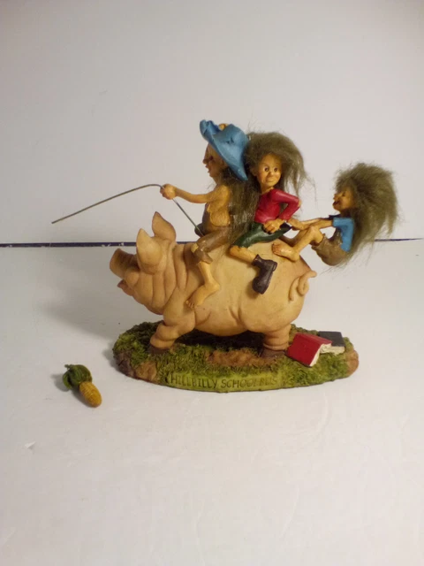 Hillbilly School Bus Pig Piggy With 3 Kids Riders From The Country
