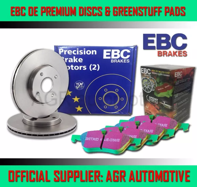 EBC FRONT DISCS AND GREENSTUFF PADS 300mm FOR CHEVROLET CRUZE 1.6 2009-