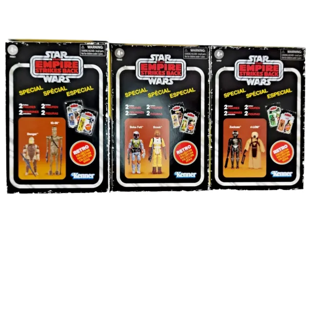 Star Wars Retro Collection The Bounty Hunters Set Empire Strikes Back  Boba Fett