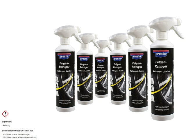 Nettoyant Concentré Pour Jantes DELLWING - 500ml + Spray - Efficace Sur Saletés Incrustées