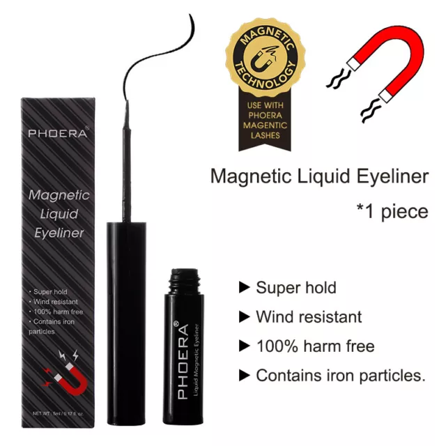 Phoera Magnetic Liquid Eyeliner For Magnetic Lashes Waterproof Strong Hold Uk 3