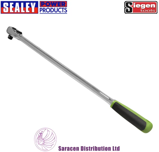 SIEGEN BY SEALEY 3/8" DRIVE EXTRA LONG RATCHET, 457mm LONG - S01206