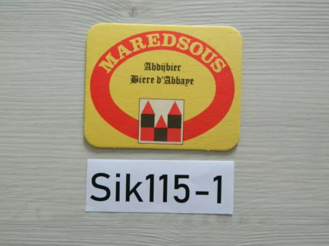 Coaster Sous bock MAREDSOUS Bière d'Abbaye - Bière Belgique BEER Tégestophile