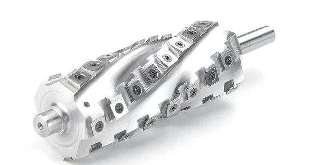 Spiral/Helical Cutterhead for 8" Jointers with 40 Indexable Carbide Inserts