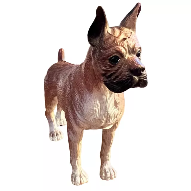 Boxer Dog Miniature Resin Figurine Model B2 Made in China 3.5" H x 5.25" L