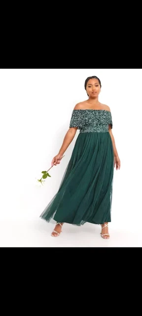 Maya curve hotsell bardot maxi dress