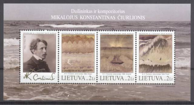 Lithuania 2005 Mikolajus Konstantinas Ciurlionis Block MNH VF