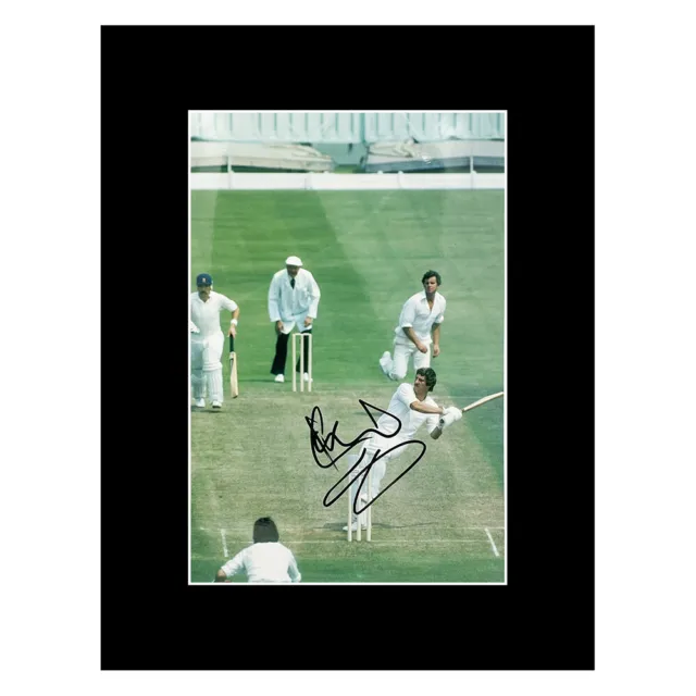 Signed Ian Botham Photo Display 16x12 - England Cricket Icon +COA