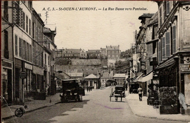 CPA - 95 - SAINT-OUEN-L'AUMONE - La Rue Basse vers Pontoise