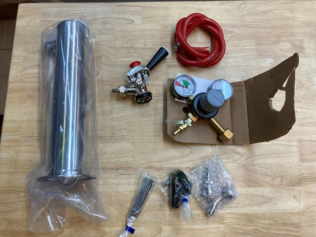 TapRite 43-0135-00 Premium Single Faucet Dispense Kit, Gauges, "D" Sankey Cplr