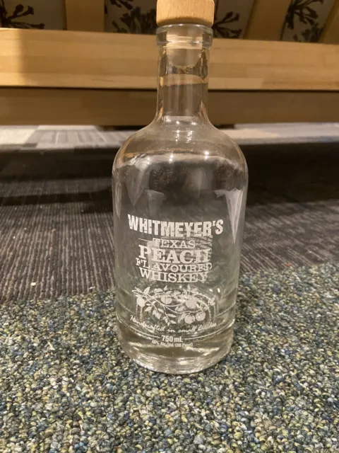 Whitmeyer’s Texas Peach Flavored Whiskey 750ml Empty Bottle