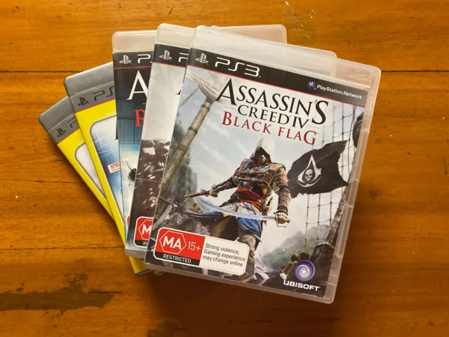 ASSASSINS CREED Bundle 1, 2, 3, Black Flag, Rogue, Revelations PlayStation  3 PS3