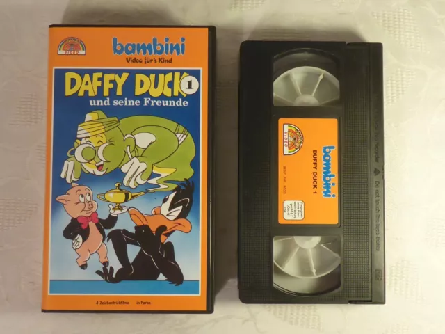 VHS alte Videokassette Daffy Duck und seine Freunde bambini mcp Video FSK: 0