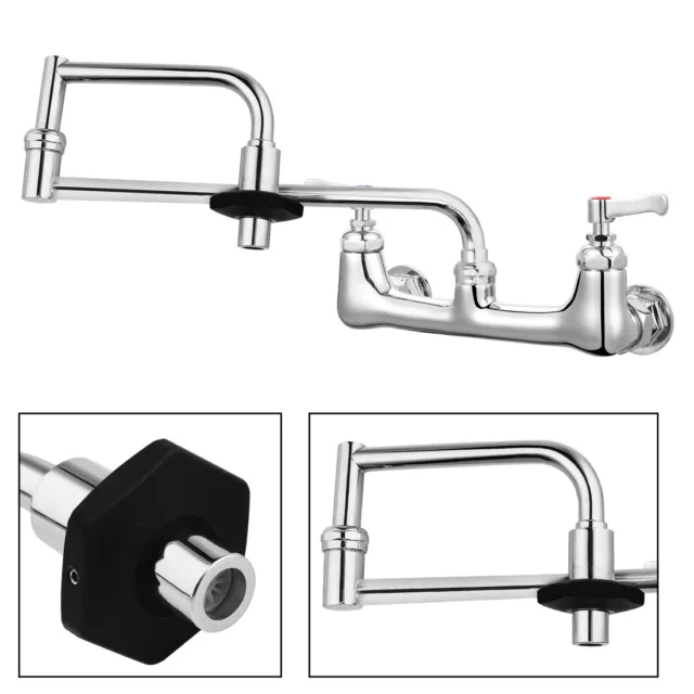 MaxSen Folding Pot Filler Faucet Double Joint Swing Arm Kitchen Sink Faucet
