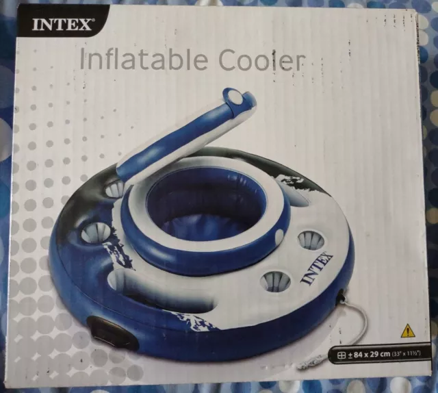 Intex Inflatable Drinks Ice Cooler Holder Swimming Pool 84cm x 29cm New Unused