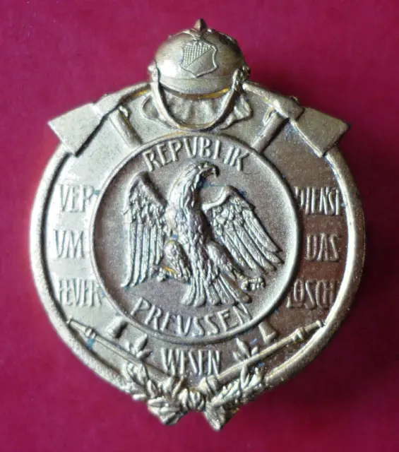 Orden, Feuerwehr, Verdienste um das Feuerlöschwesen der Republik Preussen 1925