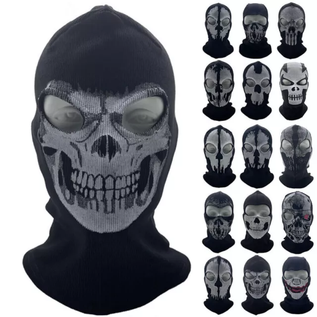 Ghost Skull Balaclava Skeleton Full Face Mask CS Games Cosplay Halloween Costume