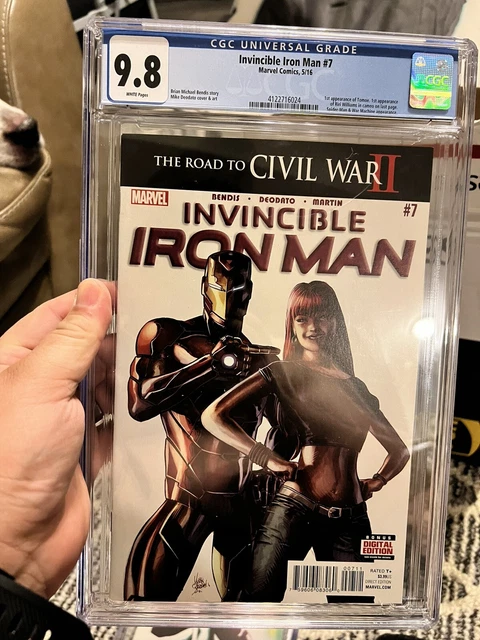 Invincible Iron Man 7 Cgc 9.6 Not 9.8 2Nd Print 1St App Of Riri Williams & Tomoe