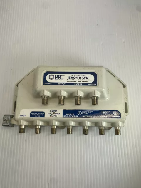 PPC  Active Return splitter amp EVO1-9-U/U  9 "F" connectors