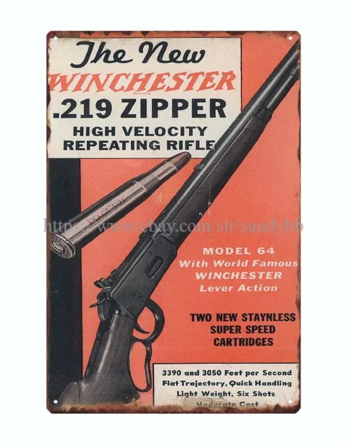 Winchester Ranger Shot Shells PA old west Guns metal tin sign 2