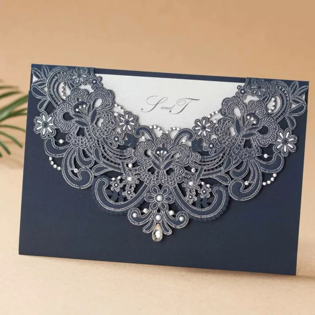 Laser cut wedding invitations,DIY invitations,Printable invitations_XAW7513