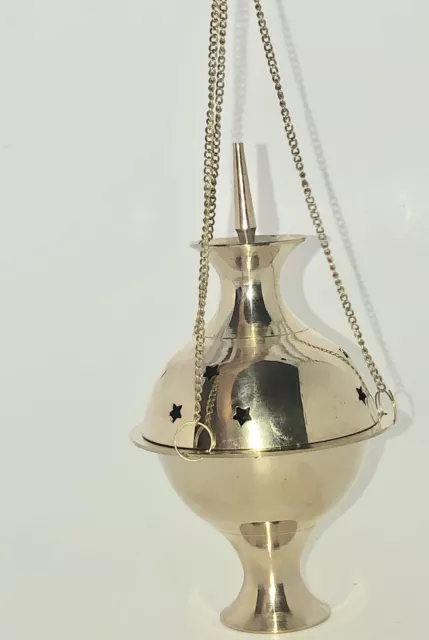 Brass Incense Censer Charcoal Incense Burner 6” - Free Shipping