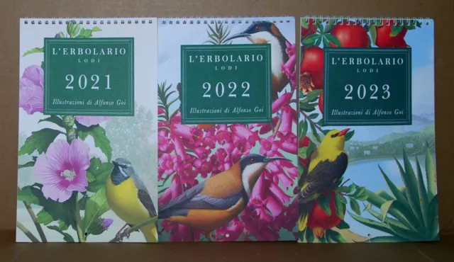 Calendario.L'erbolario.Illustrazioni di Alfonso Goi