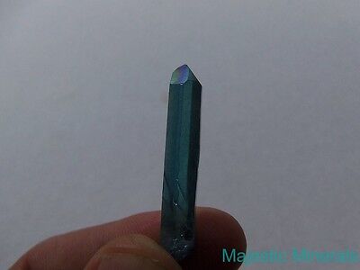 BEAUTIFUL___OPTICAL CLEAR Dramatic AQUA AURA Arkansas Quartz Crystal POINT