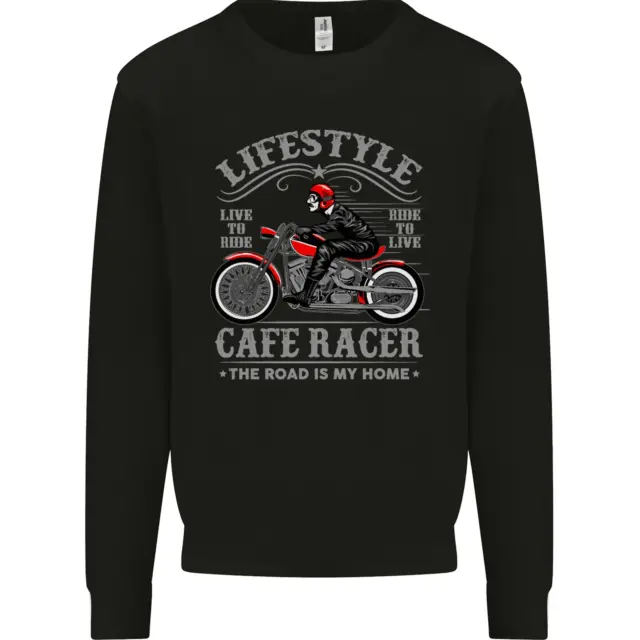 Felpa Maglione Lifestyle Cafe Racer Biker Moto da Uomo