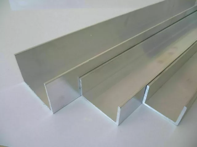 Aluprofil U-Schiene Aluminiumschiene Alu U Profil Aluminium Länge / Abm. wählbar