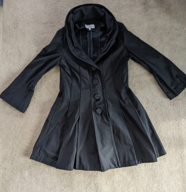Armani Exchange Ladies Long Jacket Black Size M