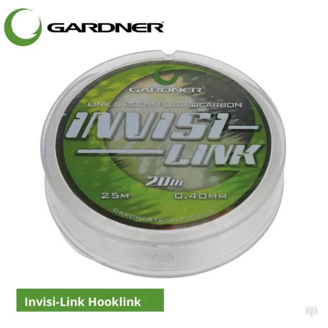 Gardner Tackle Invisi Link Fluorocarbon Hooklink - Carp Coarse Fishing Line