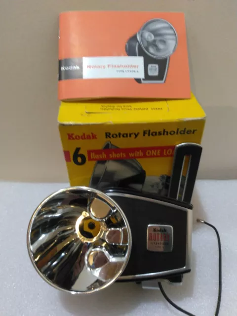 Vintage KODAK Rotary Flasholder TYPE 2 No. 726 w/original box and manual- NICE!