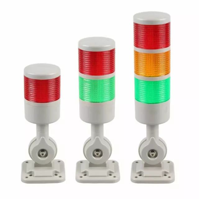 110V LED SIGNAL Tower Stack Lights Column Lamp Andon Lights with ...