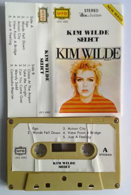 Kim Wilde Select. 10 Spur Album Import Kassette. UFO 4562. STEREO NEW WAVE