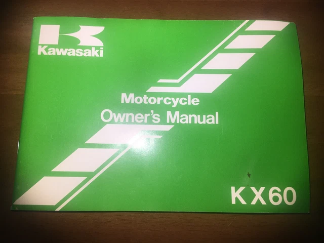 Manuale owner’s manual Kawasaki KX 60 1988 inglese  99920-1402-01