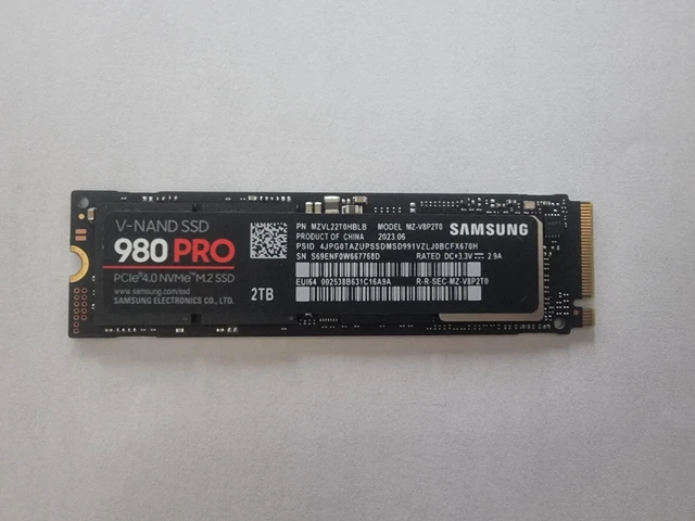 SAMSUNG 980 PRO 2TB NVMe Internal SSD (MZ-V8P2T0BW) £140.00 - PicClick UK