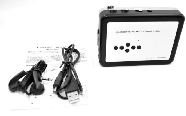 LECTEUR CASSETTE USB Convertisseur Bande K7 Walkman MP3 Musique