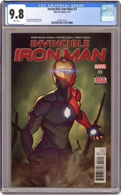 Invincible Iron Man #3A Caselli CGC 9.8 2017 4020741012