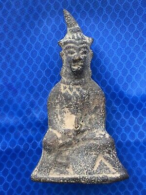 Old Rare Phra Ngan Bucha Khmer Ngang Angkor Cambodia Rare Magic Top Thai Amulet