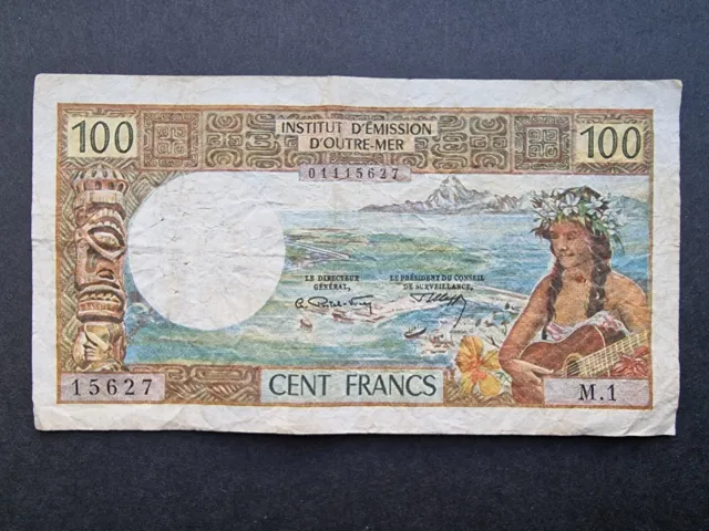 Banknote Caledonia - 100 Francs Non Dated 1969 - Papeete - Rare