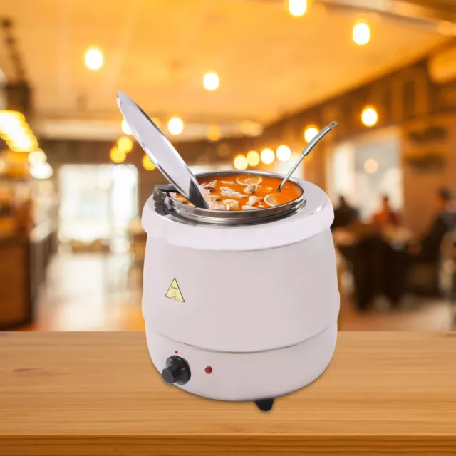 10L Commercial Warm Soup Furnace Soup Kettle Food Warmer School Restaurant 110V