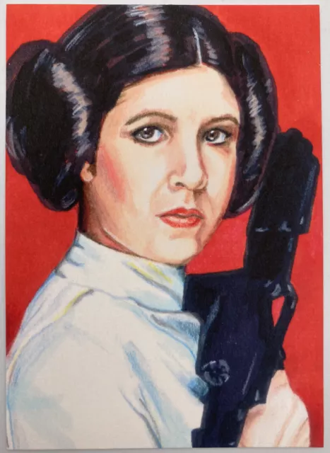 Star Wars PRINCESS LEIA Veronica O'Connell Lmt Ed ACEO Art Card SD & #'d w/ COA