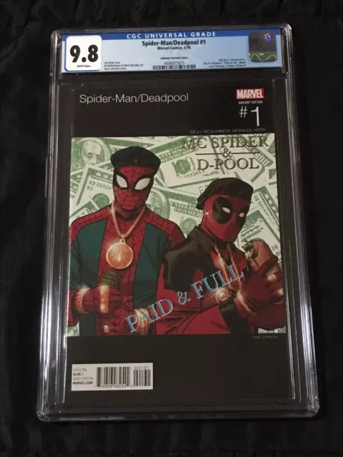 Marvel 2016 Johnson Hip Hop Spider-Man/Deadpool #1 CGC 9.8 NM/MT w/ White Pages