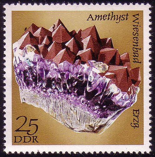 1740 Minerale Amethyst 25 Pf **