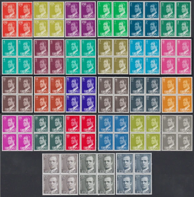 Espagne Série Patriottique Juan III Non Émise 4 Val MNH MF108183